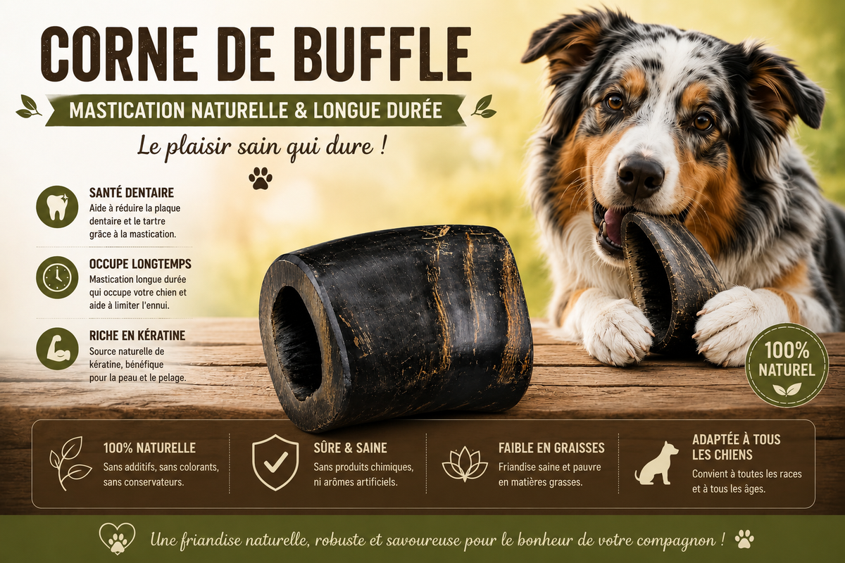 Corne de Buffle Naturelle