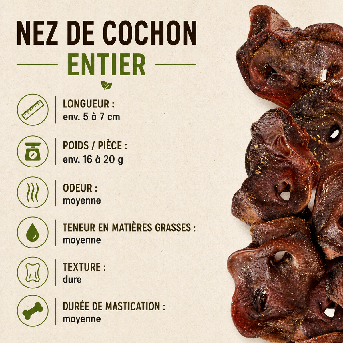 Nez de cochon entiers