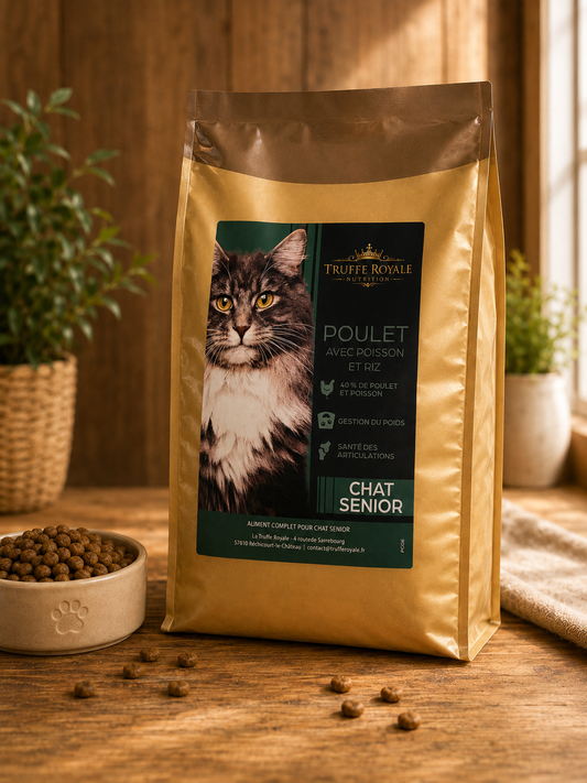 Croquette Chat Senior - Poulet avec Poisson & Riz -6kg