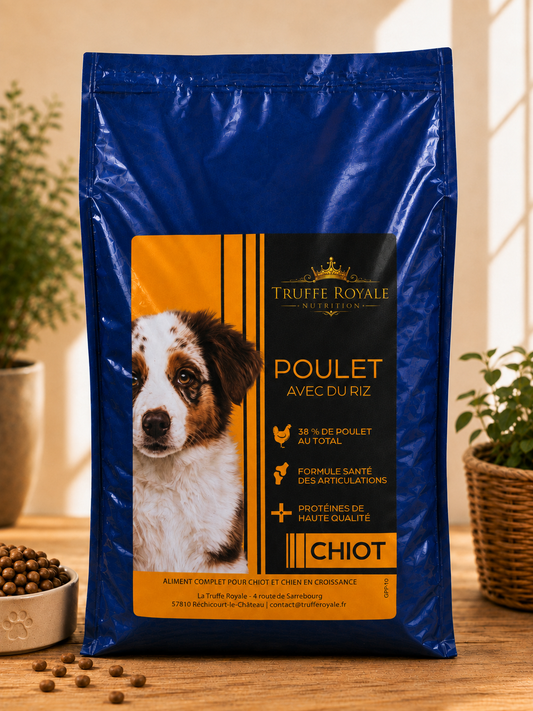 Croquette Chiot - Poulet & Riz - Croissance - 10kg