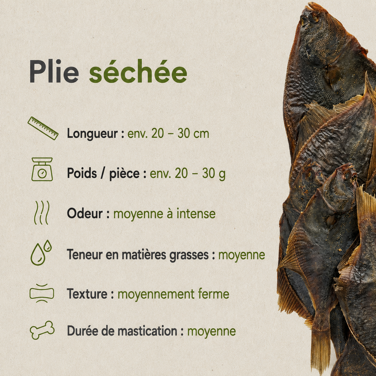 Plie séchée Naturelle