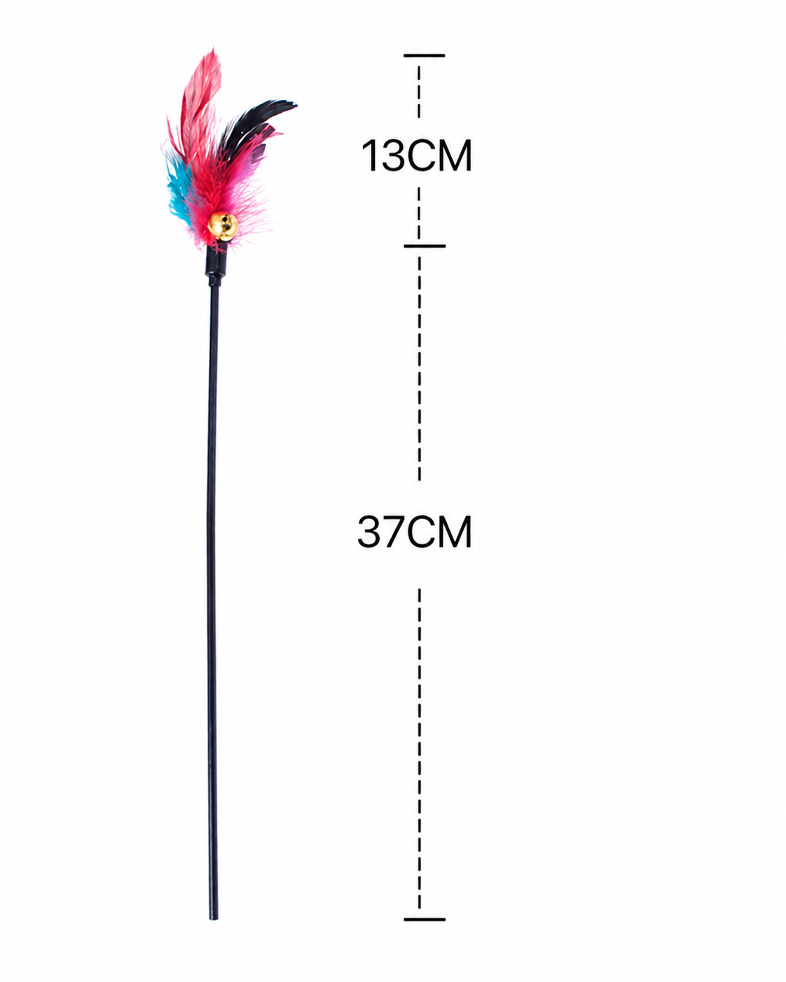 Canne à plumes pour chat avec grelot