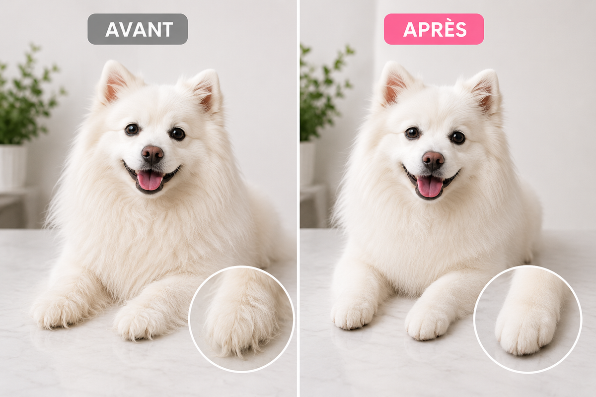 Lot de toilettage pour chien et chat