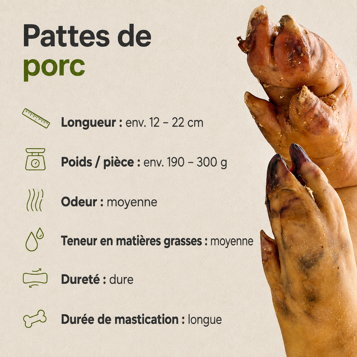 Pattes de Cochon Naturelles
