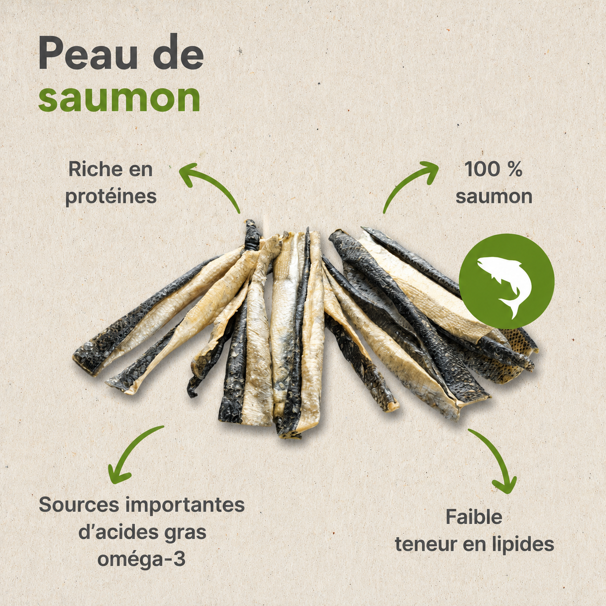 Peau de saumon